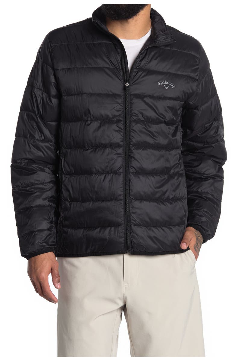 Callaway Golf<sup>®</sup> Smu Long Sleeve Faux Down Puffer Jacket, Main, color,