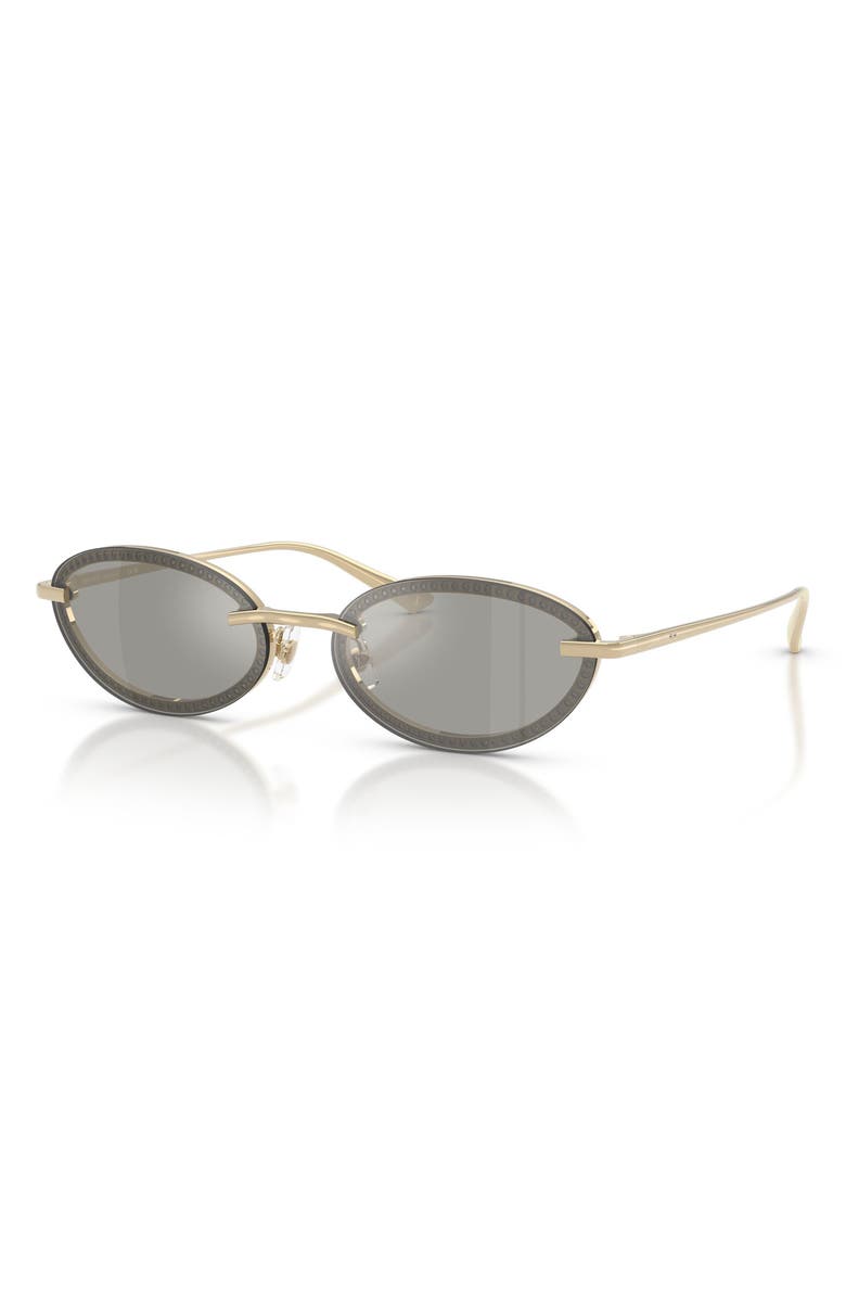 Jimmy Choo Zina 59mm Oval Sunglasses, Alternate, color, Gold / Grey Mirror Silver