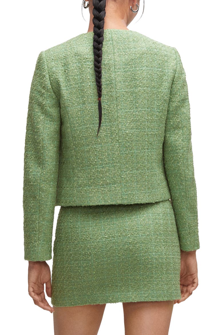 Tweed Jacket, Alternate, color, GREEN