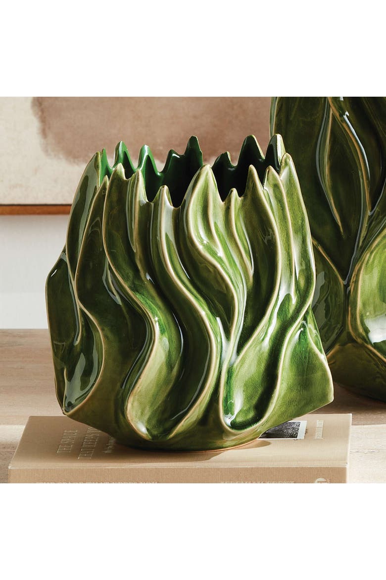 Callista Vase, Alternate, color, Green