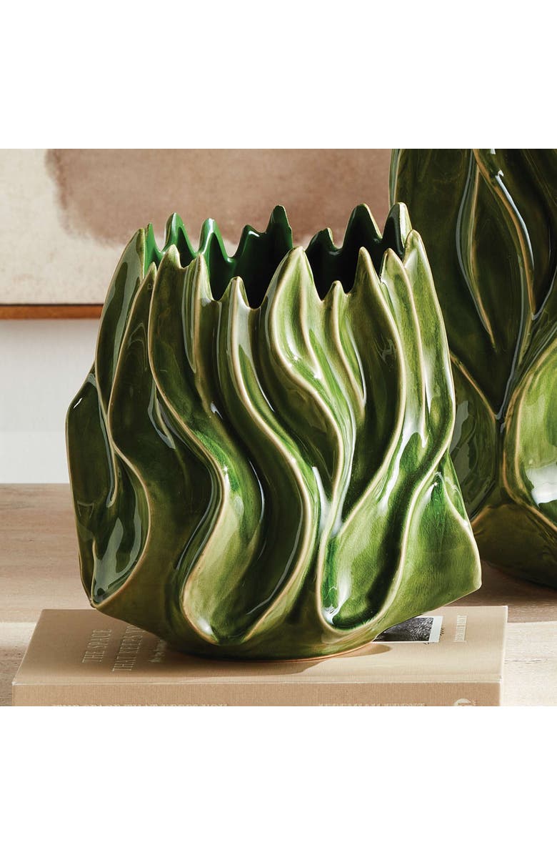 Napa Home & Garden Callista Vase, Alternate, color, Green