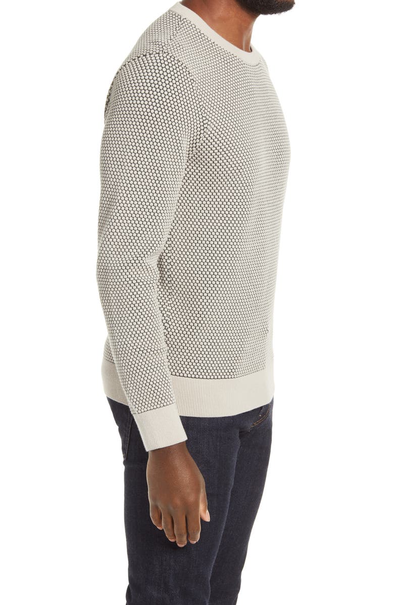 Club Monaco Men's Honeycomb Crewneck Sweater, Alternate, color, 