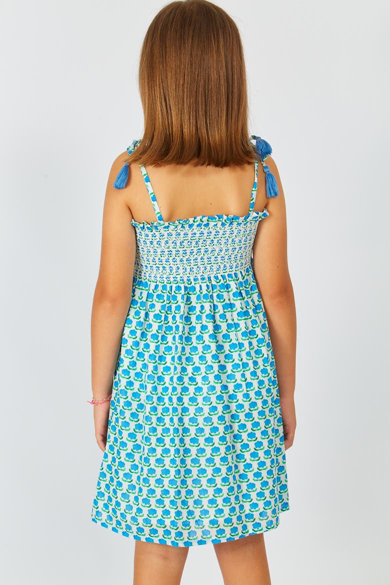 Maine Girls Dress, Alternate, color, Blue Asahi