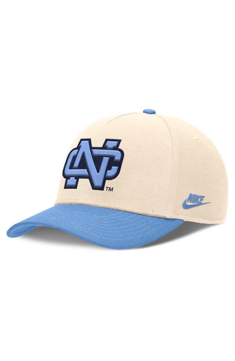 Nike Men's Nike Natural/Carolina Blue North Carolina Tar Heels Academic Rise Dri-FIT Adjustable Hat, Alternate, color, Natural