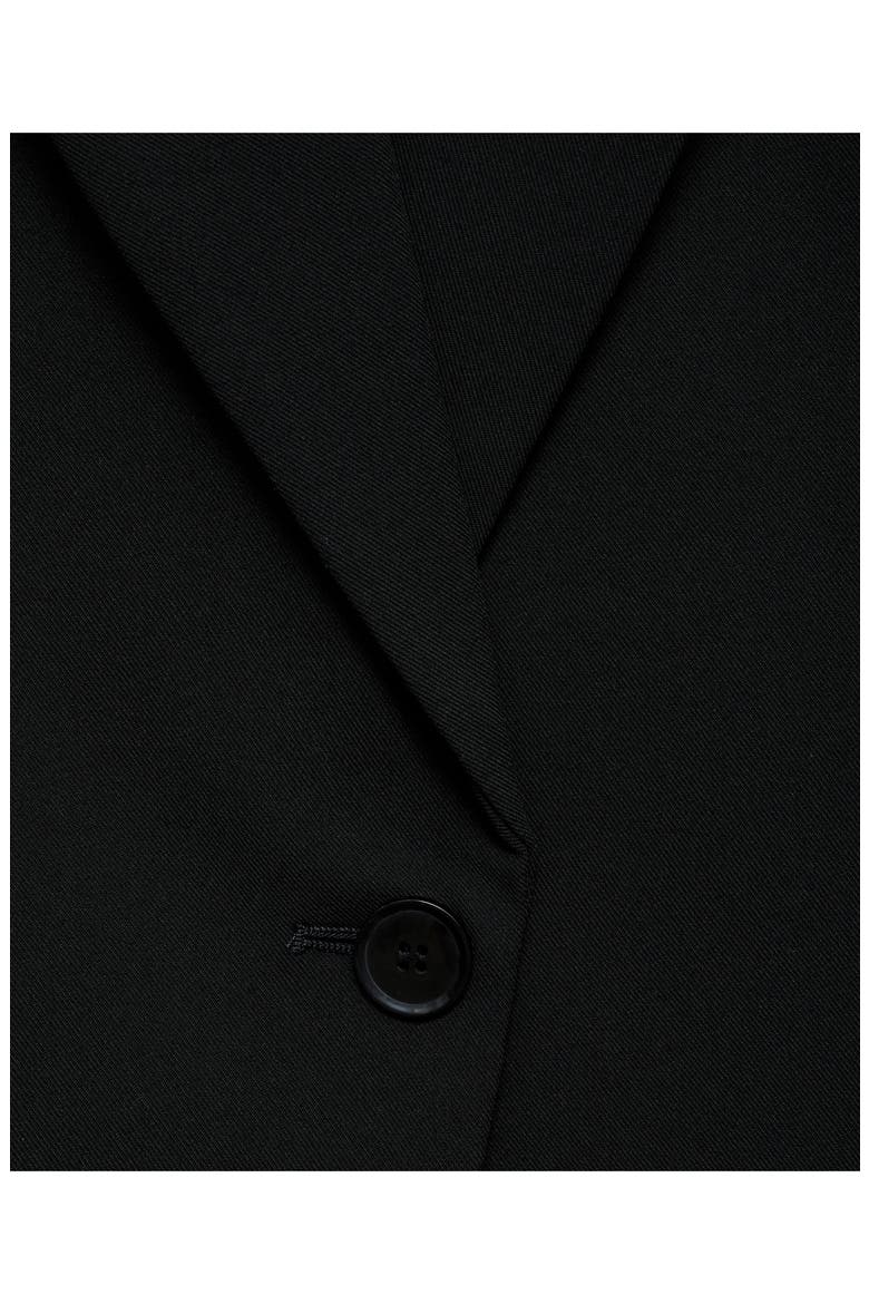 Straight Fit One-Button Suit Blazer, Alternate, color, BLACK