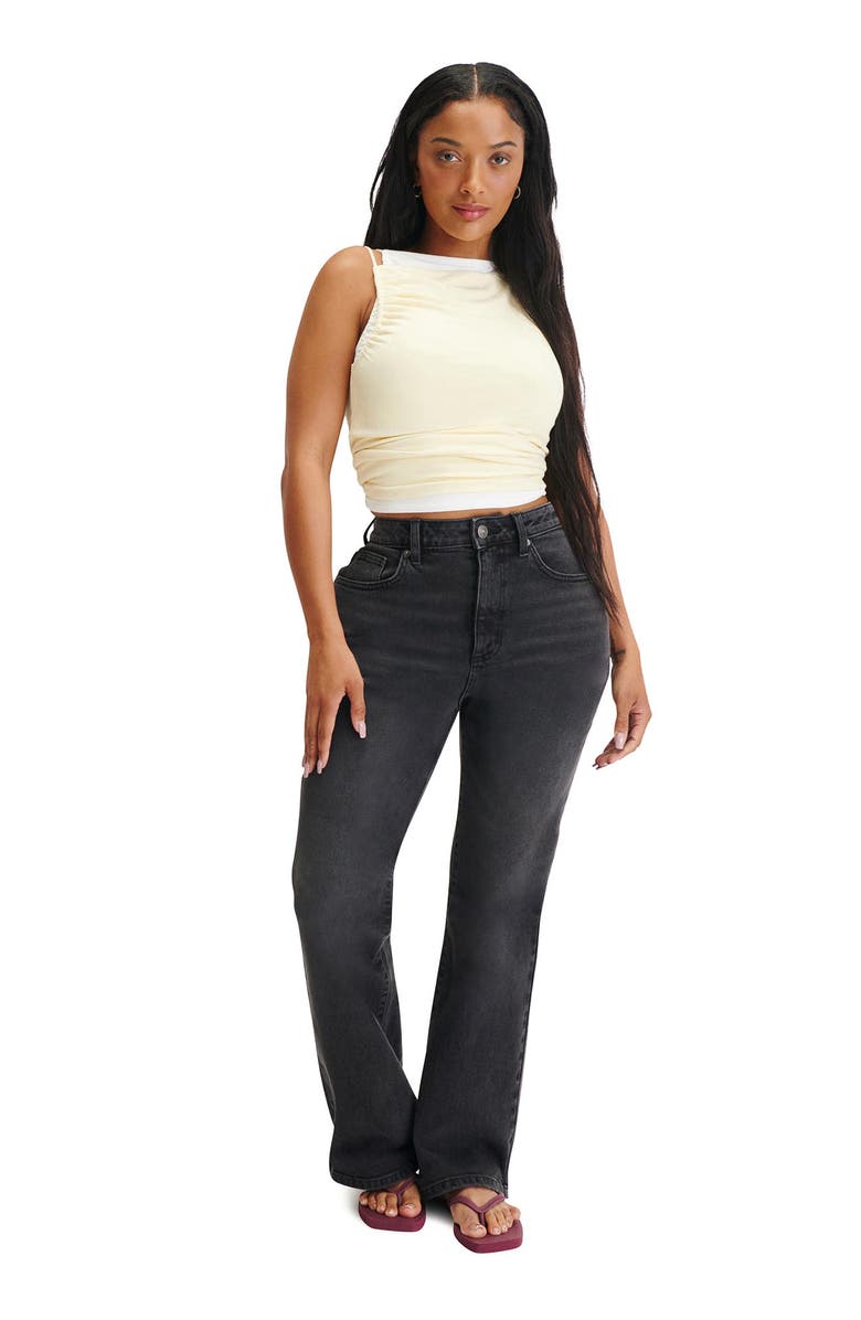 Cotton On Women's Curvy Flare Jean, Alternate, color, Onyx Black
