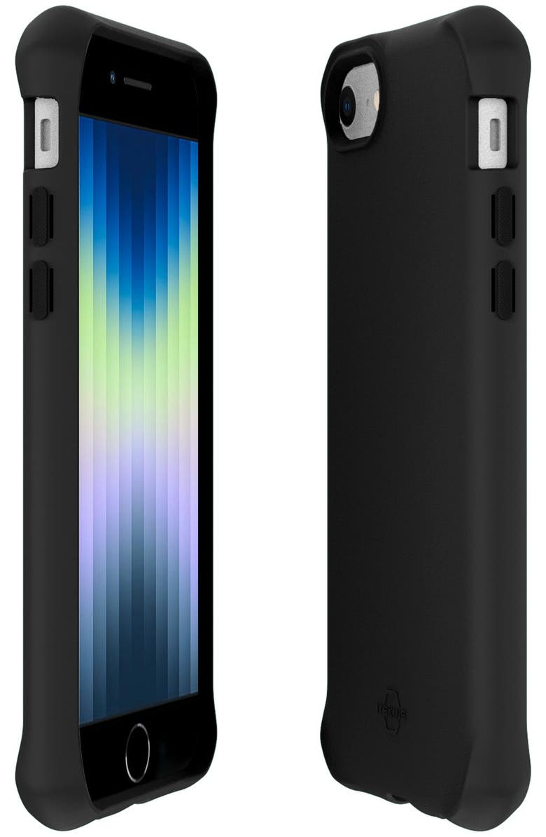 ITSkins Spectrum Solid Case for Apple iPhone SE 2022 / SE 2020 / 8 / 7 / 6s / 6, Alternate, color, Black
