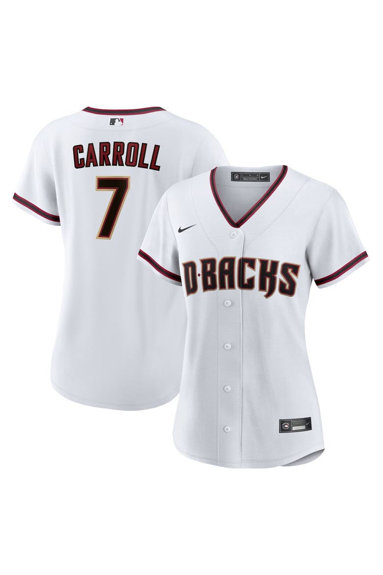 Women's Nike Corbin Carroll White Arizona Diamondbacks Home Replica Player Jersey, Alternate, color, White