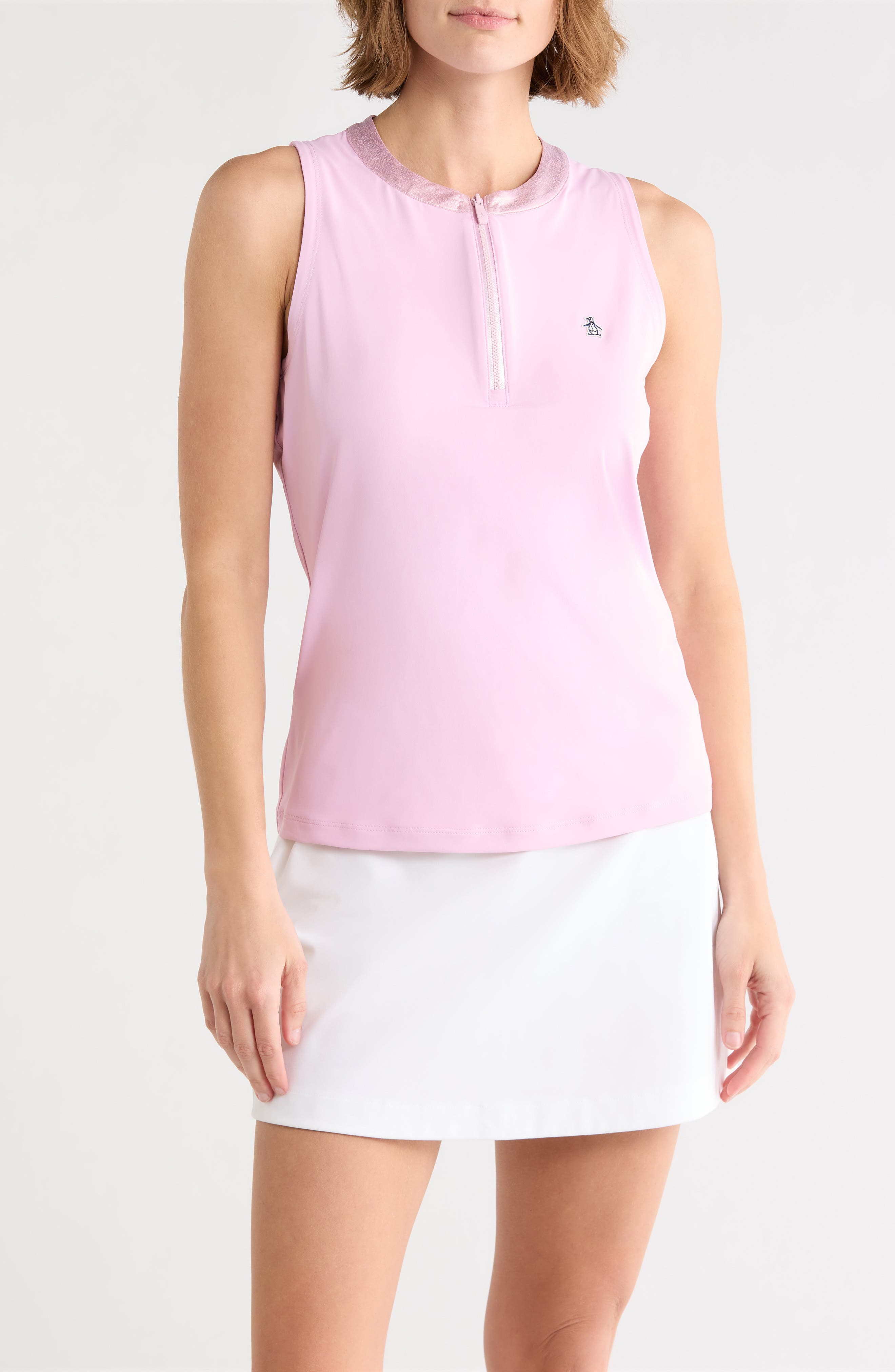ORIGINAL PENGUIN GOLF Mock Neck Golf Polo Tank