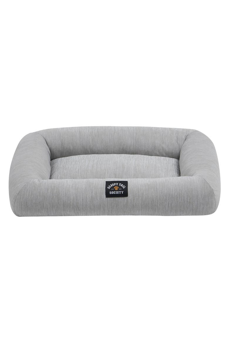 Sleepy Tail Society 16-Inch Cooling Pet Bed, Alternate, color, GREY