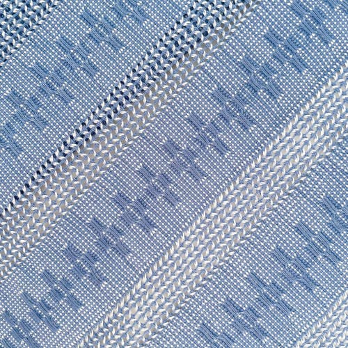 Mayan Hands Calado Table Runner In Purple
