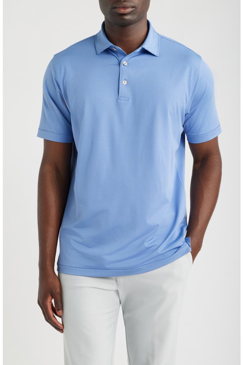 Jubilee Summer Comfort Performance Jersey Polo, Main, color, BALI BLUE / ESTATE BLUE