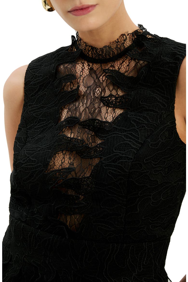 Silas Hourglass Minidress, Alternate, color, BLACK