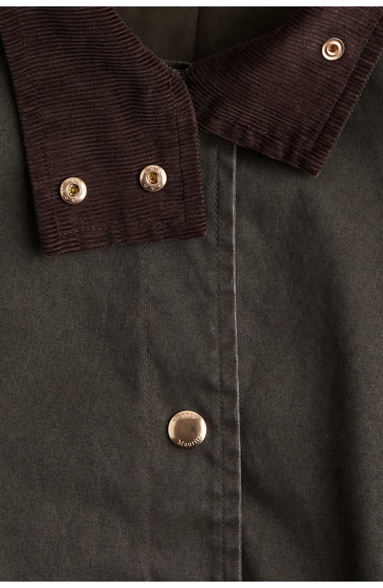 H&M Oversized Cargo Jacket, Alternate, color, Dark Khaki Green