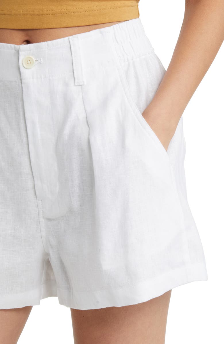 Madewell The Neale Linen Shorts, Alternate, color,