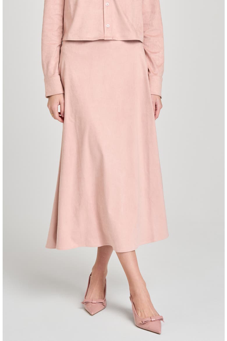 Chandler A-Line Midi Skirt, Main, color, PINK