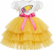 Mia Belle Girls Homeroom Ballerina Layered Tutu Dress