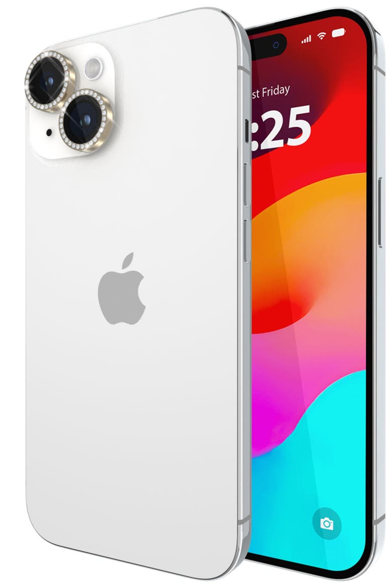 Aluminum Ring Lens Protector for Apple iPhone 15 / 15 Plus, Alternate, color, Gold