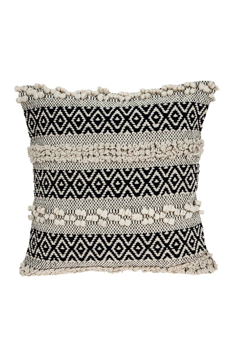 PARKLAND COLLECTION Celice Bohemian Beige Throw Pillow, Alternate, color, Beige