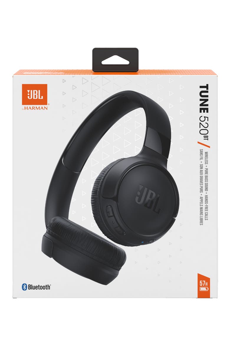 Tune 520BT Wireless On-Ear Headphones, Alternate, color, BLACK