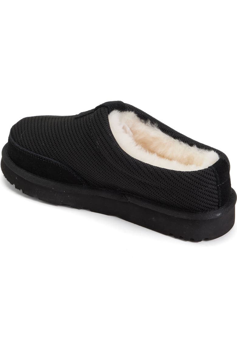 Dearfoams Fireside Greta Sport Knit Twill Water Repellent Clog, Alternate, color, Black