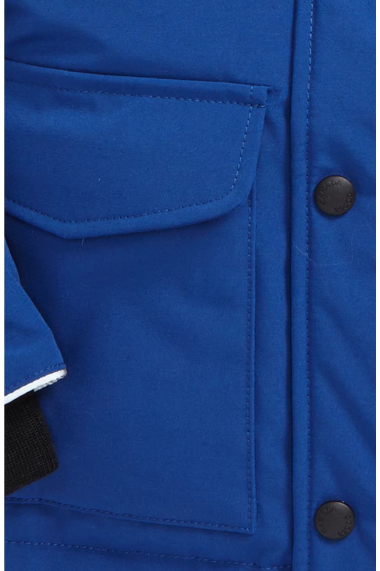 'Lynx' Down Parka with Genuine Coyote Fur Trim, Alternate, color, PACIFIC BLUE