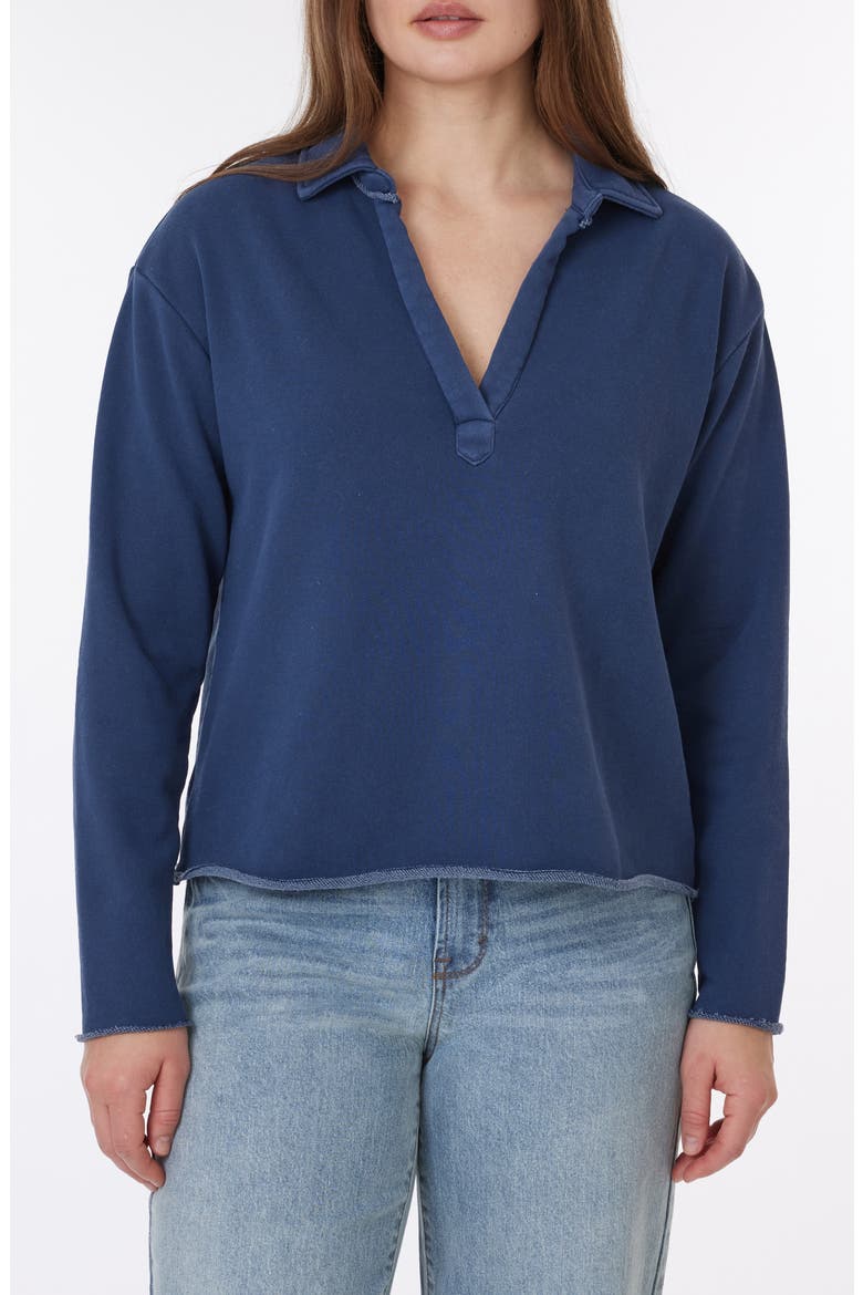 Samantha Sun Washed Terry Pullover, Main, color, TITAN