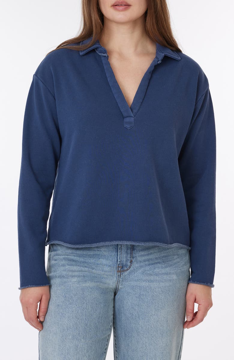 C & C California Samantha Sun Washed Terry Pullover, Main, color, Titan