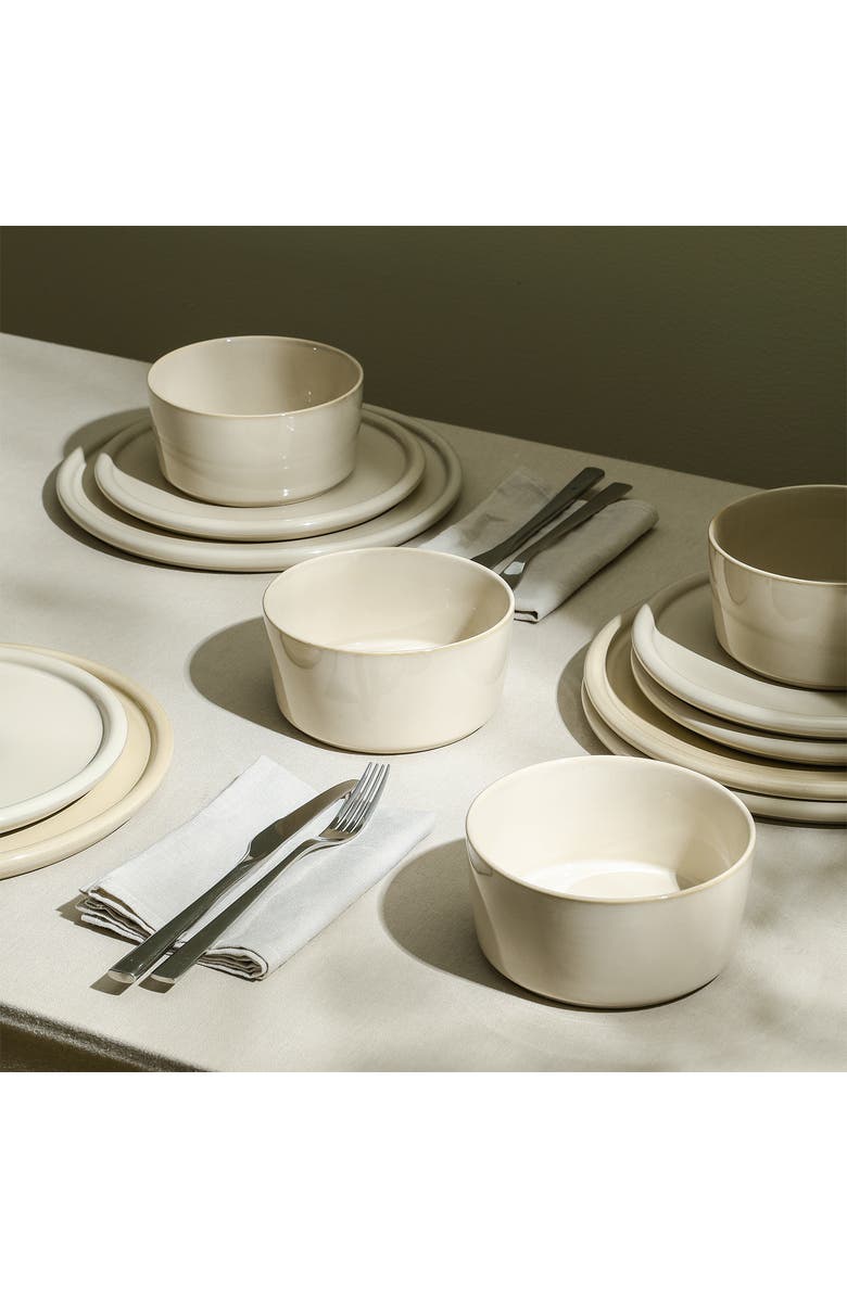 Stone Lain Eden Stoneware 24-Piece Dinnerware Set, Alternate, color, Beige