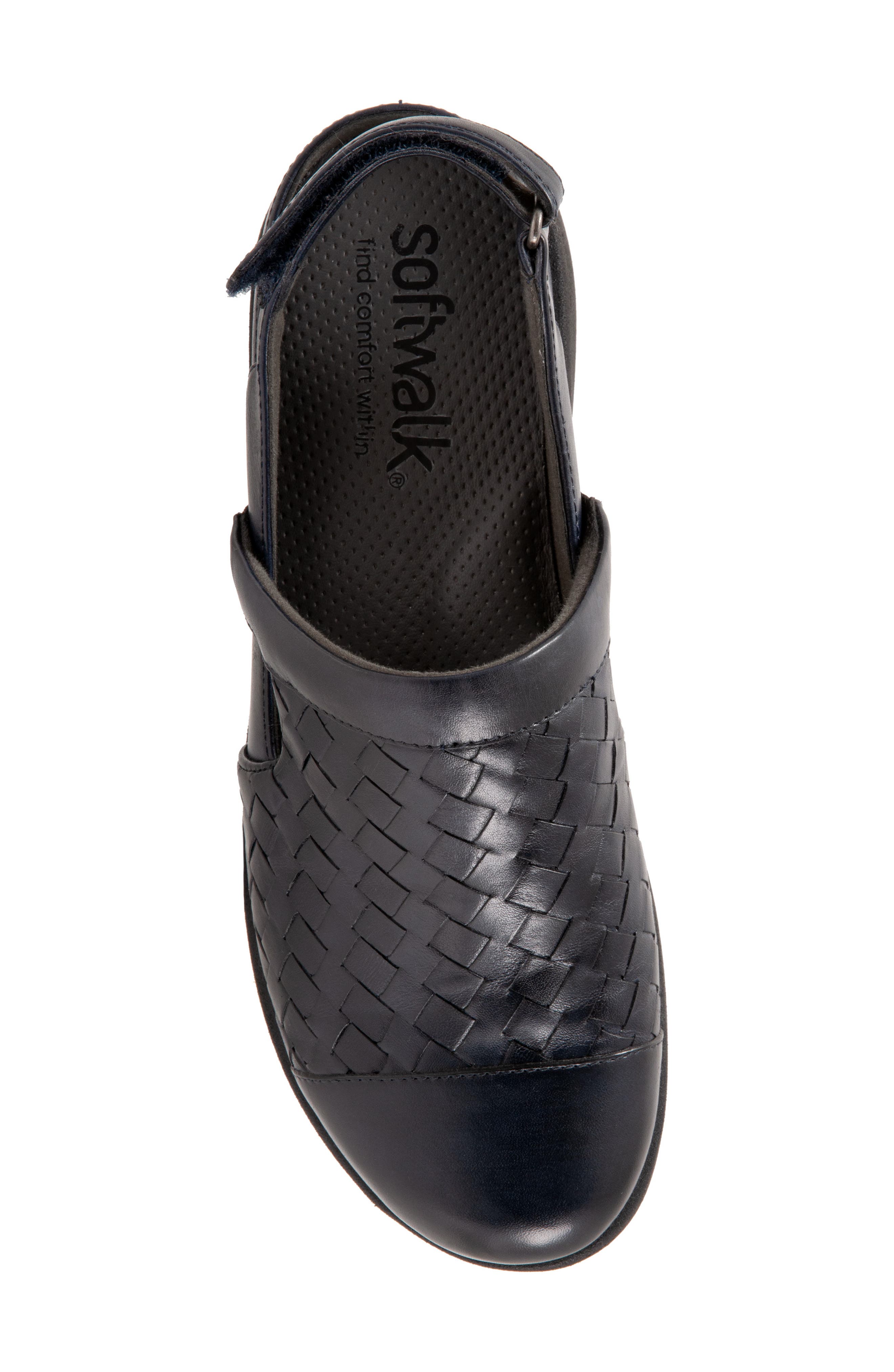 Salina II Woven Clog, Alternate, color, NAVY