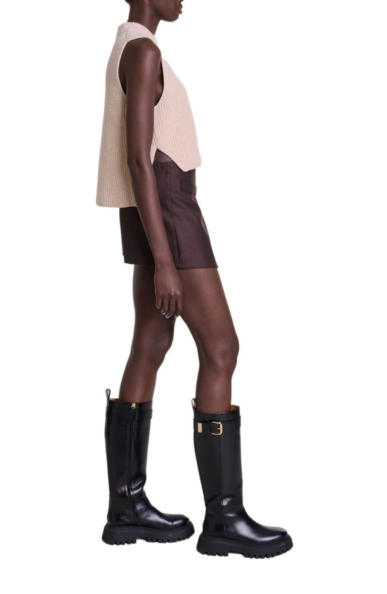 maje Sleeveless wool sweater, Alternate, color, 