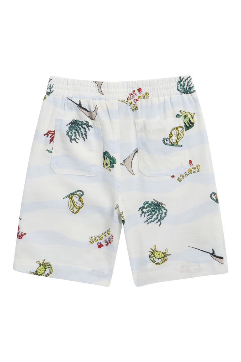 Printed Woven Shirt & Shorts Set, Alternate, color, LUCENT WHITE