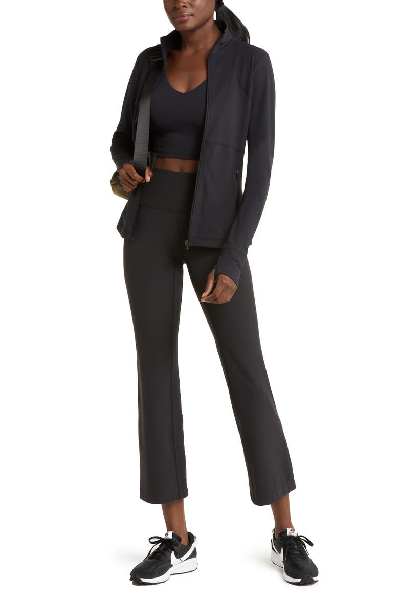 Studio Luxe Performance Jacket, Alternate, color, BLACK