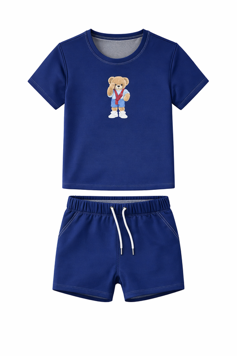 Baby Boy Two-Piece Swimsuit, Navy