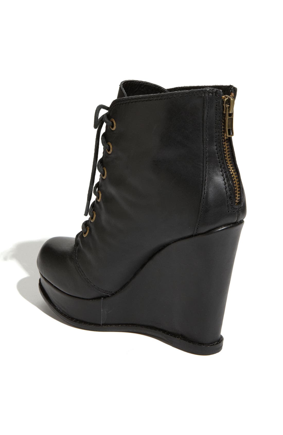 'Thronne' Bootie, Alternate, color, BLACK LEATHER