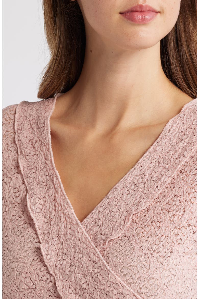 Floral Lace Top, Alternate, color, BLUSH