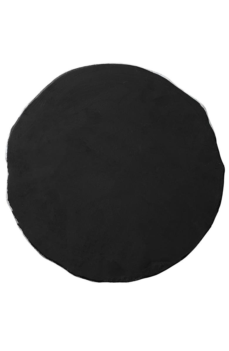 Glitzhome Set of 2 Cement Hummingbird & Flower Textured Stepping Stones, Alternate, color, White