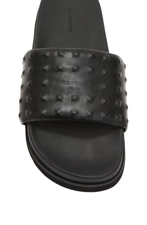 Allsaints Shay Slide Sandal In Black