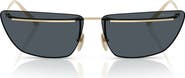 Prada 64mm Oversize Butterfly Sunglasses