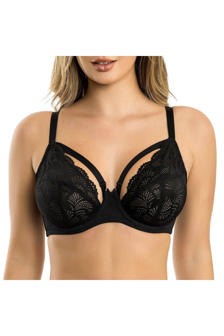 Olivia Lace Unlined Bra, Main, color, Black