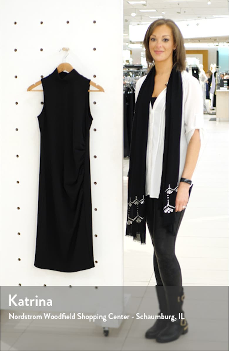 Mock Neck Sheath Dress, sales video thumbnail