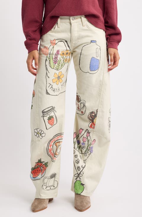 We The Free Fable Low Rise Arced Wide Leg Jeans