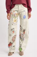 Free People We The Free Fable Low Rise Arced Wide Leg Jeans