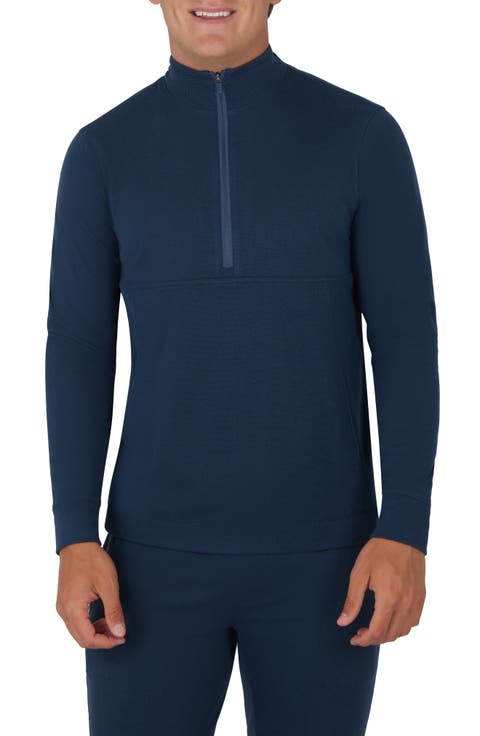 Silicon Tek Scuba Knit Half Zip Pullover