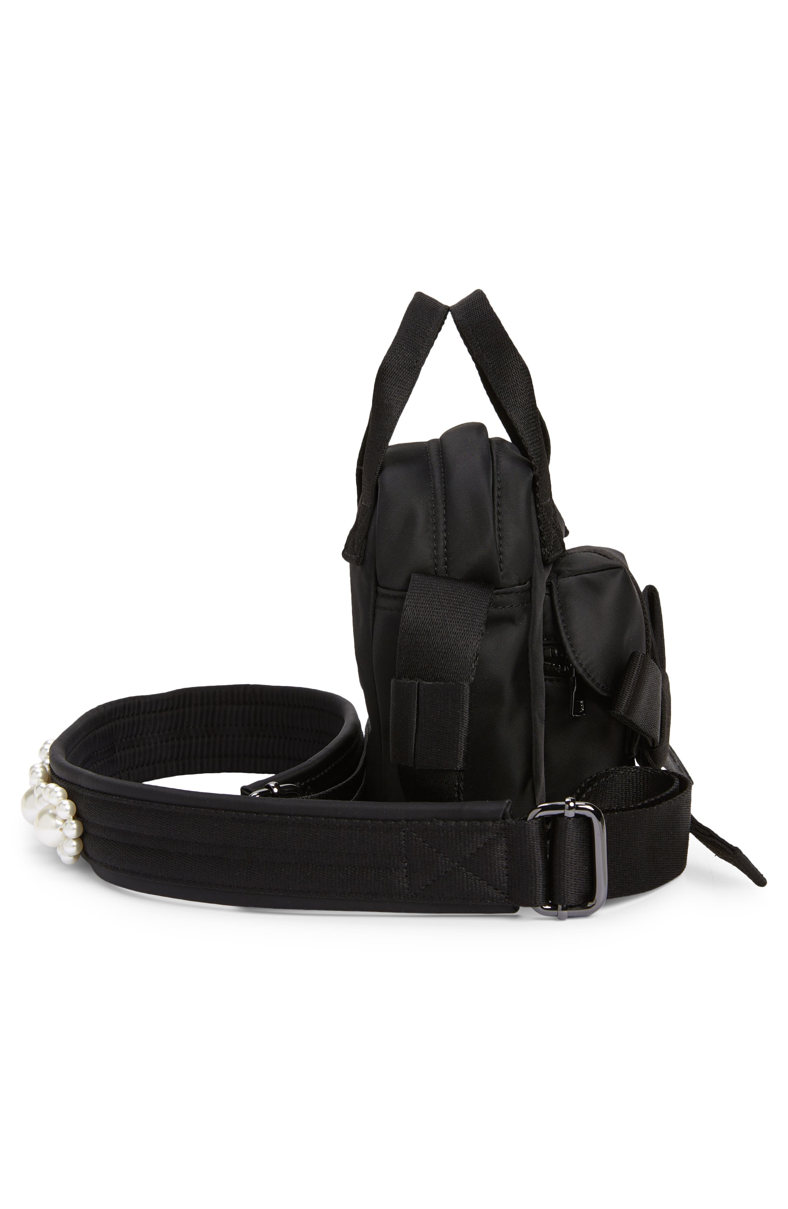 Simone Rocha Mini Classic Beaded Bow Crossbody Bag, Alternate, color, 