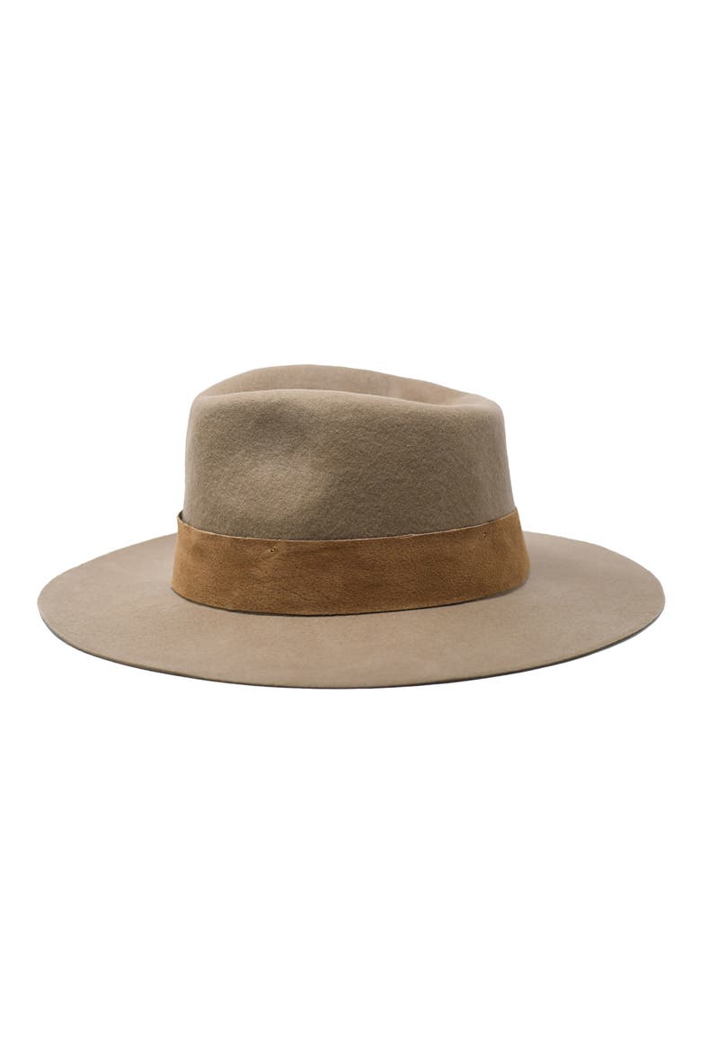 High Crown Wool Fedora, Alternate, color, CAMEL