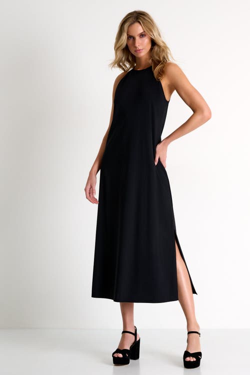 Shan Long Dress With High Neck In Black