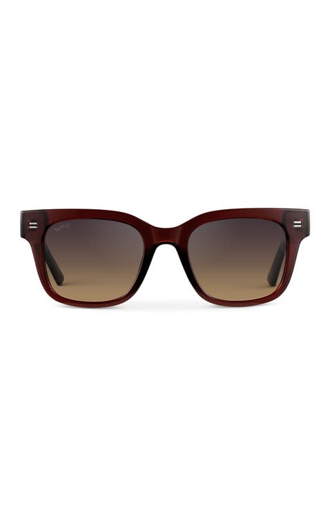 Nash - 49mm Square Polarized Sunglasses