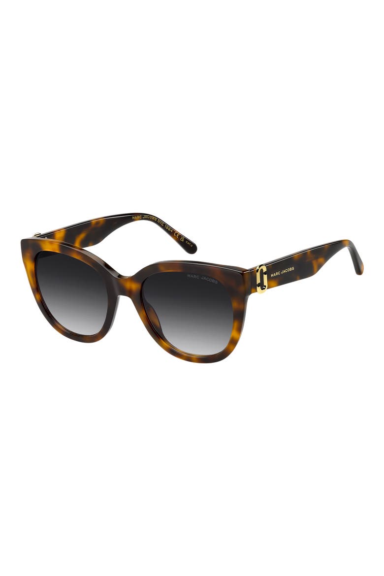 54mm Cateye Sunglasses, Alternate, color, HAVANA/ DARK GREY SF