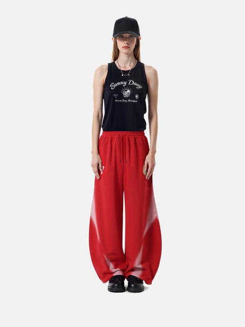 Inkjet Print Super Baggy Sweatpants